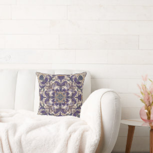 Purple Radial Cushion