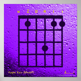 Purple Rain (Bb add9) Poster