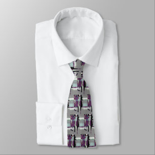 "Purple Rain" Digital Art Tie