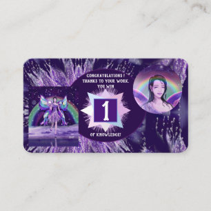 Purple rain Fairy Business Card