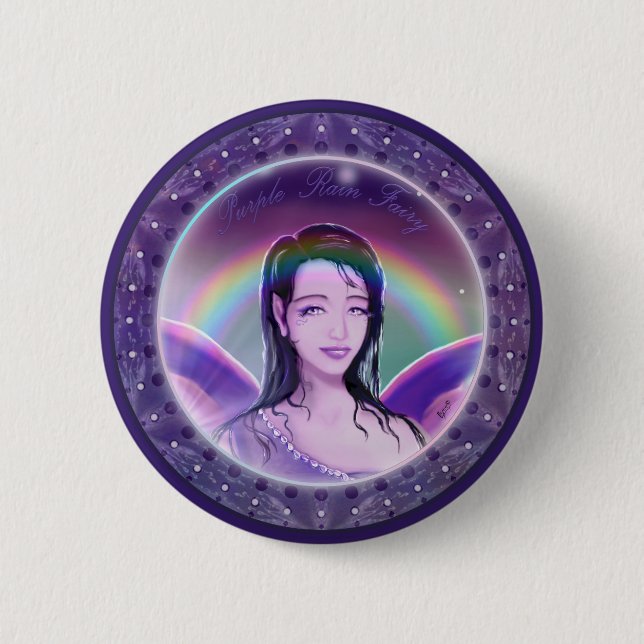 Purple Rain fairy Button (Front)
