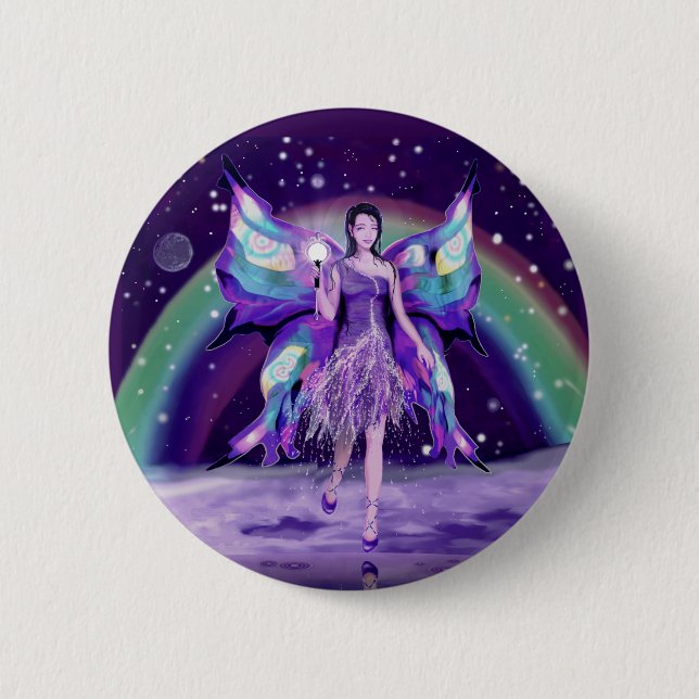 Purple Rain fairy Button (Front)