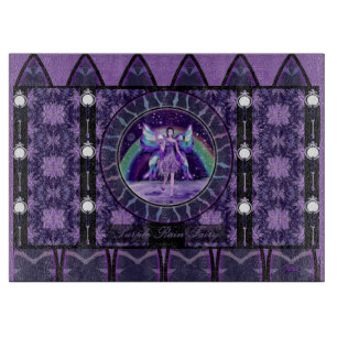 Purple rain Fairy Cutting Board