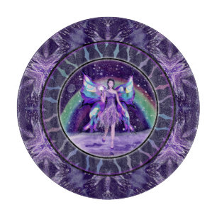 Purple rain Fairy Cutting Board