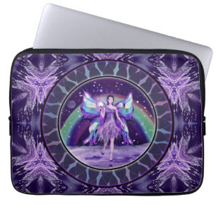 Purple Rain Fairy Laptop Sleeve