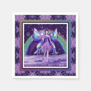 Purple rain fairy napkin