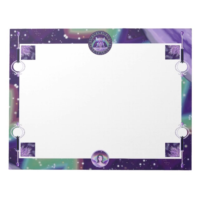 Purple rain fairy notepad (Front)