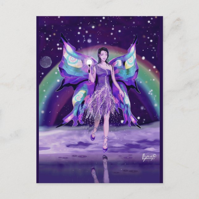 Purple Rain fairy Postcard (Front)