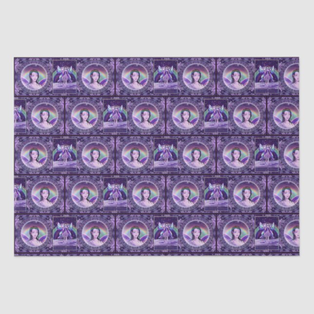 Purple rain fairy tissue paper (Front)