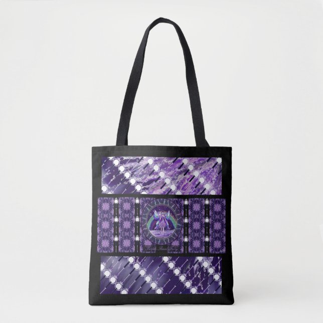 Purple rain Fairy Tote Bag (Front)
