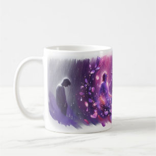 Purple Rain Healing Storm Fantasy Art Mug