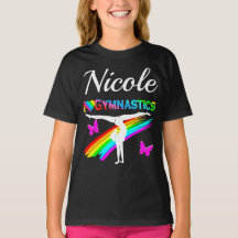 PURPLE RAINBOW GYMNASTICS GIRL DESIGN