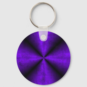 Purple Rainbow in Elephant Skin Leather Optik Key Ring