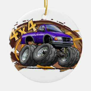 Purple Ranger Ceramic Ornament