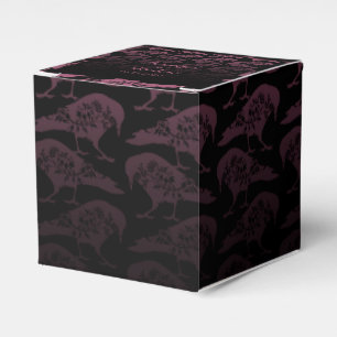 Purple Raven Gothic Wedding Favour Box