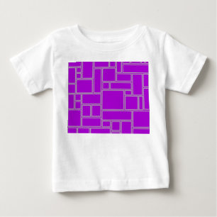 Purple Rectangles Baby T-Shirt