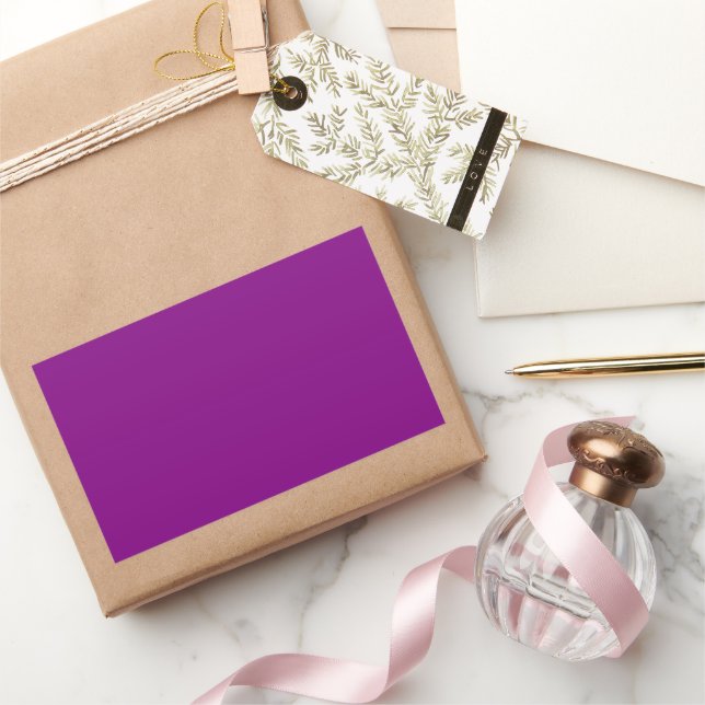 Purple Rectangular Sticker (Gifting)