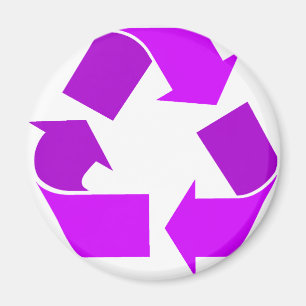 Purple Recycle Magnet