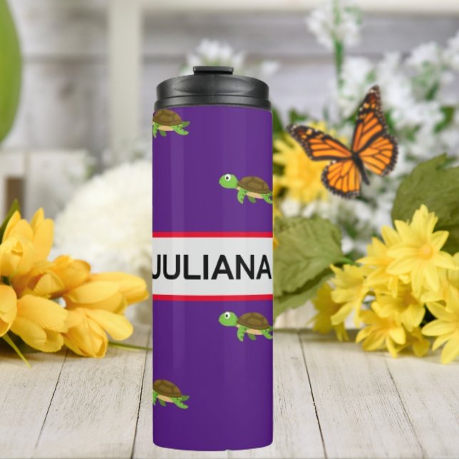 Purple Red Modern Turtle Tumbler (Creator Uploaded)