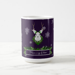 Purple Reindeer Coffee Mug