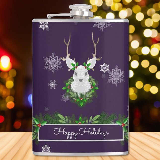 Purple Reindeer Flask (Purple Reindeer Flask)