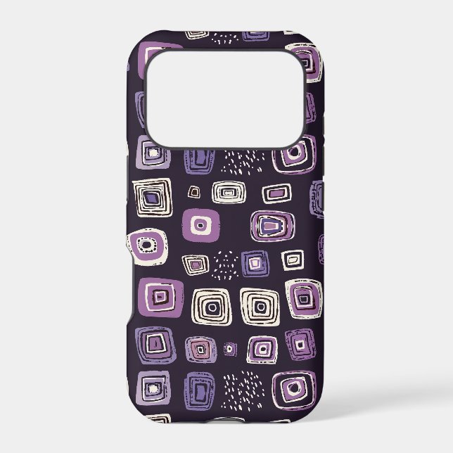 Purple Retro Geometric Pattern (Back)