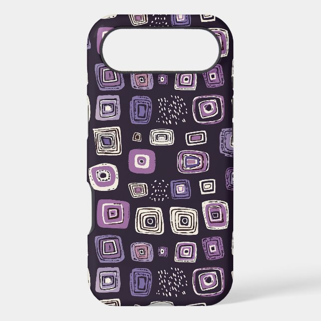 Purple Retro Geometric Pattern (Back)