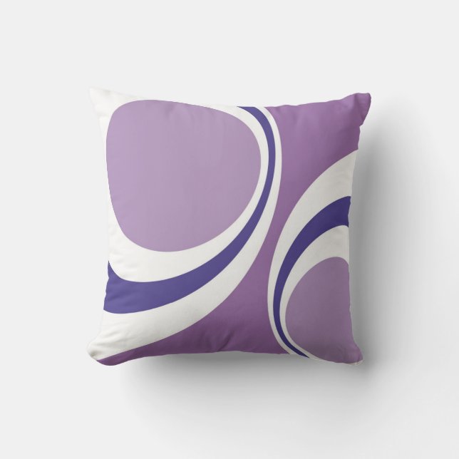 purple retro pillow (Front)
