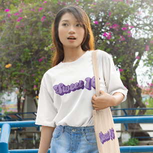 Purple Retro Sweet 16 T-Shirt