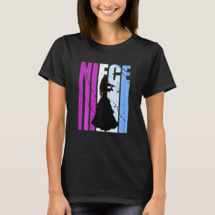 Purple Retro Violin Niece Violinist Loves Her Orch T-Shirt