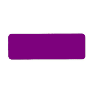 Purple Return Address Label