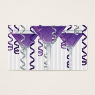 Purple ribbon and cocktail