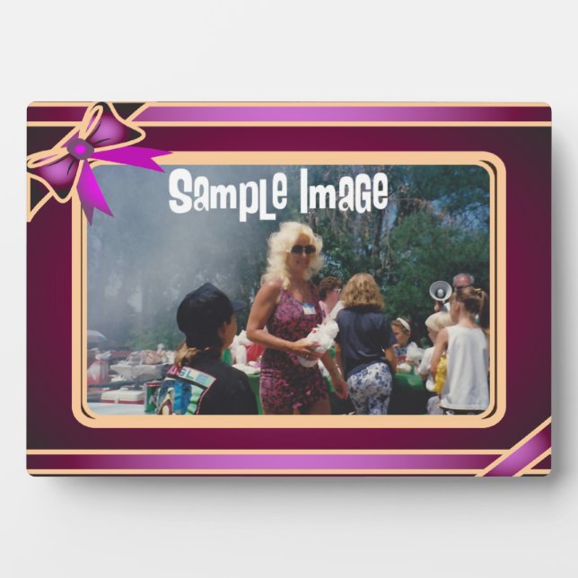 Purple Ribbon  Art Plaque (Front)