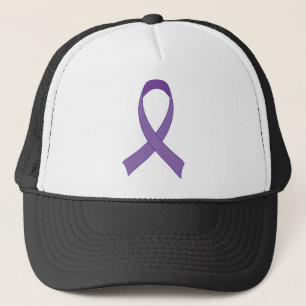 Purple Ribbon Awareness Tshirt Gift Trucker Hat
