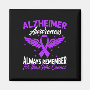 Purple Ribbon Brain Alzheimerheimer Awareness Supp Magnet