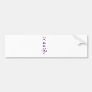 Purple Ribbon Bumper Sticker