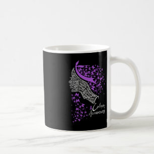 Purple Ribbon Butterfly Epilepsy Awareness Coffee Mug