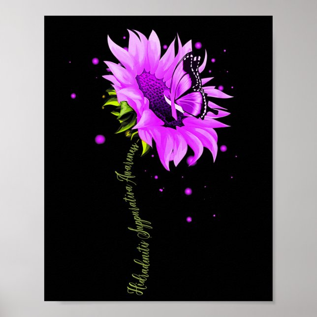 Purple Ribbon Butterfly Overdose Awareness Women W Poster (Front)