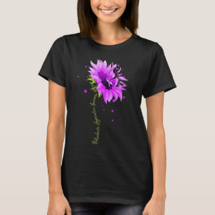 Purple Ribbon Butterfly Overdose Awareness Women W T-Shirt