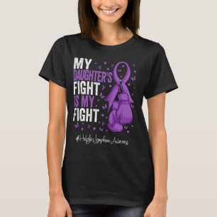 Purple Ribbon Daughter Hodgkins Lymphoma Awareness T-Shirt