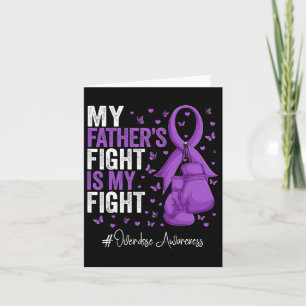 Purple Ribbon Father Overdose Awareness Card