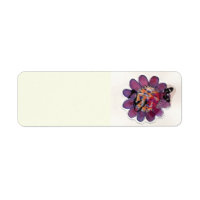 Purple  Ribbon Flower