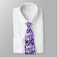 Purple Ribbon Geometric Epilepsy Awareness