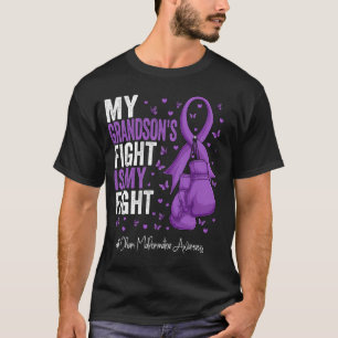 Purple Ribbon Grandson Chiari Malformation Awarene T-Shirt