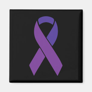Purple Ribbon Heimerheimer Awareness Supporter Sur Magnet