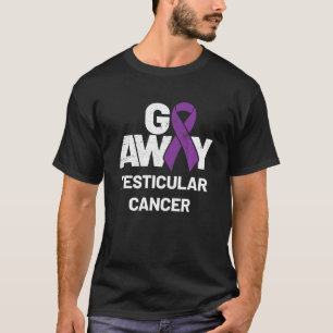 Purple Ribbon Month Gifts   Mens Testicular Cancer T-Shirt