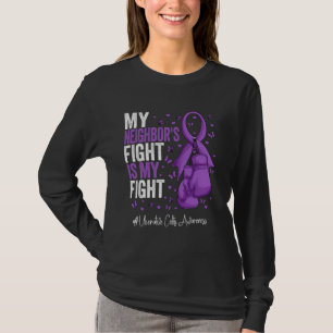 Purple Ribbon Neighbour Ulcerative Colitis Awarene T-Shirt