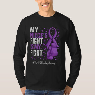 Purple Ribbon Niece Chiari Malformation Awareness T-Shirt