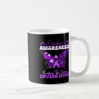 Purple Ribbon Overdose Awareness Day Butterfly Sup Coffee Mug