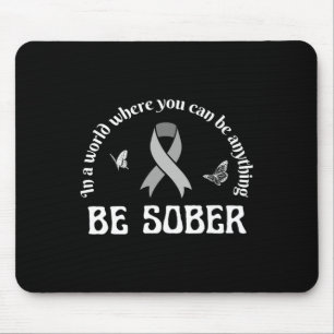 Purple Ribbon Overdose Awareness Day Recovery Mont Mouse Pad